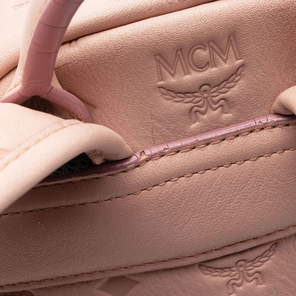 MCM Embossed Leather Small Backpack - Picture 11 of 16